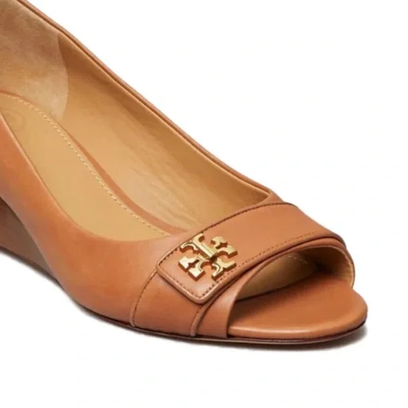 Tory Burch Tan Wedge Shoes - Picture 3 of 12